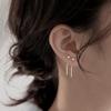 Sterling Silver Square Stud Earrings for Women, Simple Cool Style, Sleep-Friendly, Trendy Design.