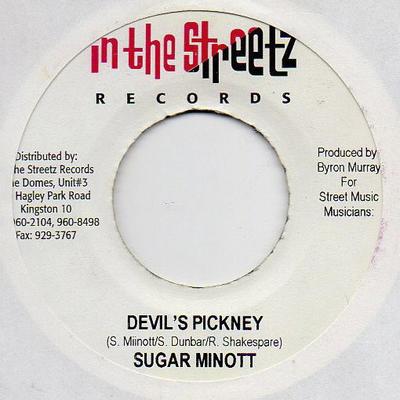 7inch Record SUGAR MINOTT - Devil's Pickney NONE In The Streetz  Jamaica Reggae, Ska & Dub Used