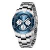 Benyar Men's Stainless Steel Multifunction Chronograph Watch - Luminous, Waterproof S002