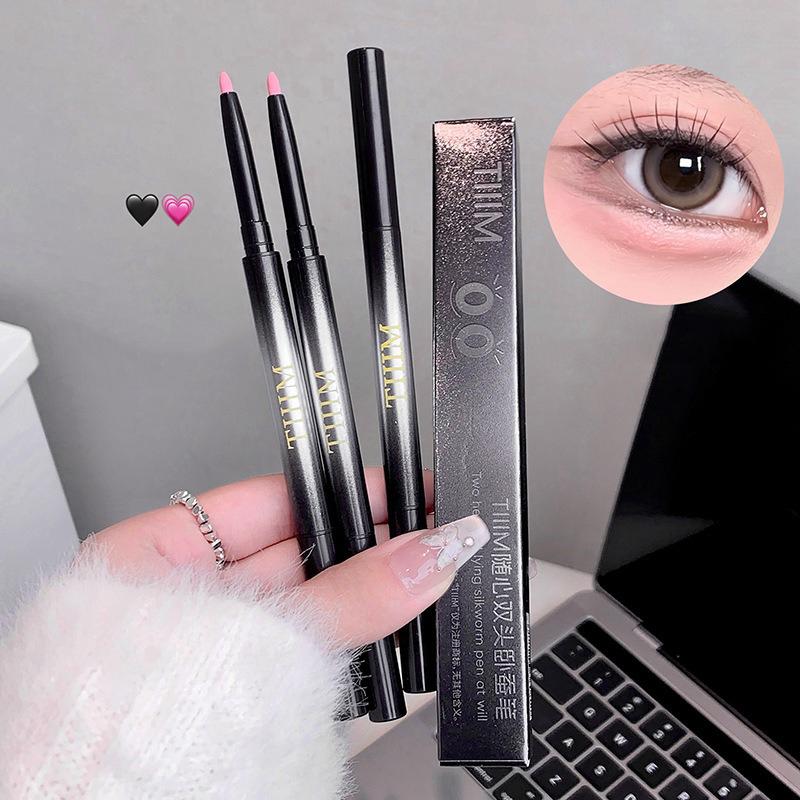 Matita Eyeliner Gel Ultra-fine Rosa Albicocca Matita Sotto gli Occhi Impermeabile Opaca Aegyosal Sottociglia Asciugatura Rapida Trucco Occhi