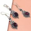 Set Amethyst Pendant Earrings Girls  Earring Necklace Sterling