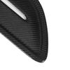 2 Pcs Engine Hood Air Vent Cover Carbon Fiber Front Upper Bonnet Hood Air Outlet Cover Replacement for Kia Stinger 2018 to 2023 Glossy Black