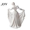 Retro Artistic Decoration 3D Printed Dancer Figurine, Elegant Dance Girl Statue with Flowing Dress, Aesthetic PLA Art Vintage Style Home Decor