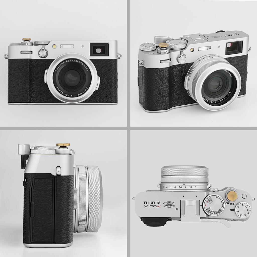 Haoge MC UV-kamera objektivbeskyttelsesfilter Fujifilm X100VI Fuji X100V kameratilbehør med integrert adapterring sølv vanntett nanobelegg HD