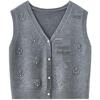 Women's Fall V-Neck Single-Breasted Knitted Vest