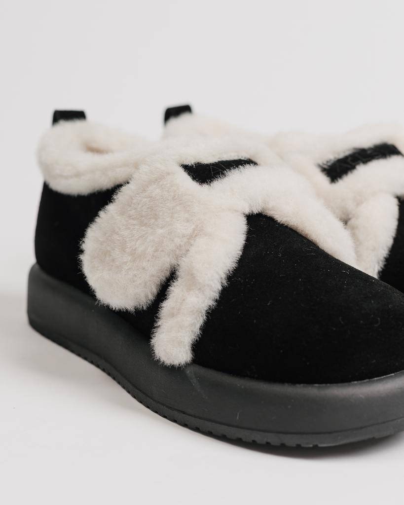 Velcro Boots Allsy 85912 36 Black Suede Wool