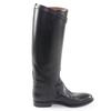 Great HERMES Knee-high Boots Kelly Metal Leather Jumping Boots Black Women 36 Used
