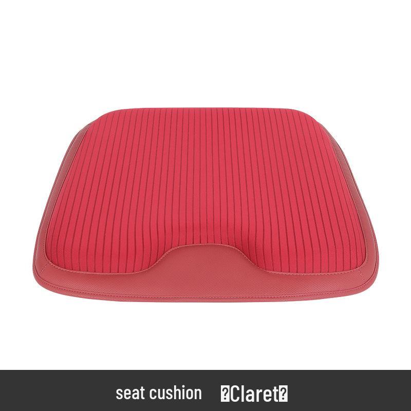 Electric Massage Lumbar Support Pillow - Memory Foam Car Seat Cushion with Remote Control.