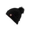 Knit Cap LYRA Hat BLACK [Volcom] Women's (with Pompom) [K5852402 / V.CO BEANIE] O/S