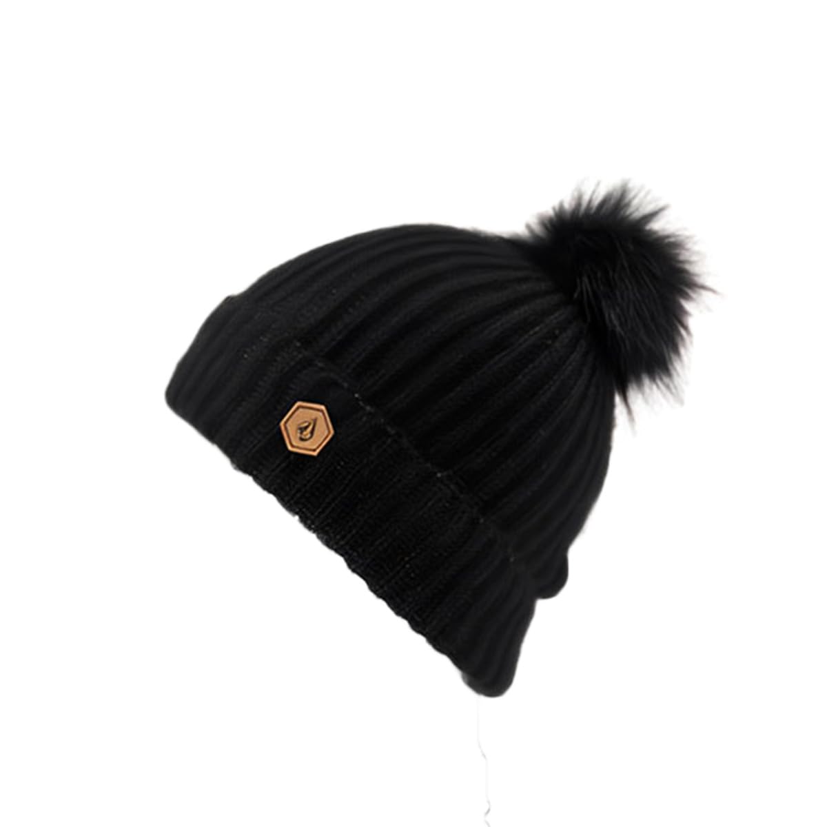 

Вязаная шапка LYRA Hat ЧЕРНАЯ [Volcom] Женская (с помпоном) [K5852402 / V.CO ШАПКА] O/S чёрный