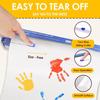 Funto Finger Paint Paper Roll 12''x400'' SizeFree White Large Paint Paper for Toddlers Art Paper for Paper for Painting Easy To