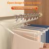 10PCS Trouser Rack No Clips or Teeth Marks Hangers Without Creases Hold Multiple Pants Scarves Ties Organizer