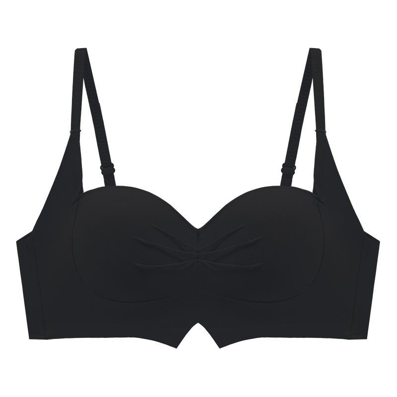 Half cup comic chest underwear women's small breasts gather and show large three-dimensional seamless upper support thickened bra underwear women