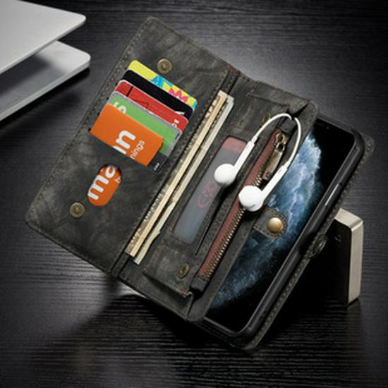 iPhone 16 Drop-Proof Leather Wallet Case for 14Pro & 13