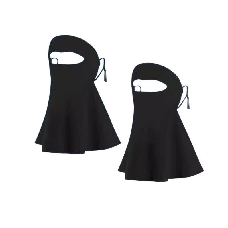 Women's Full Face UV Protection Facekini Mask with Neck Guard - 2025 Summer Style