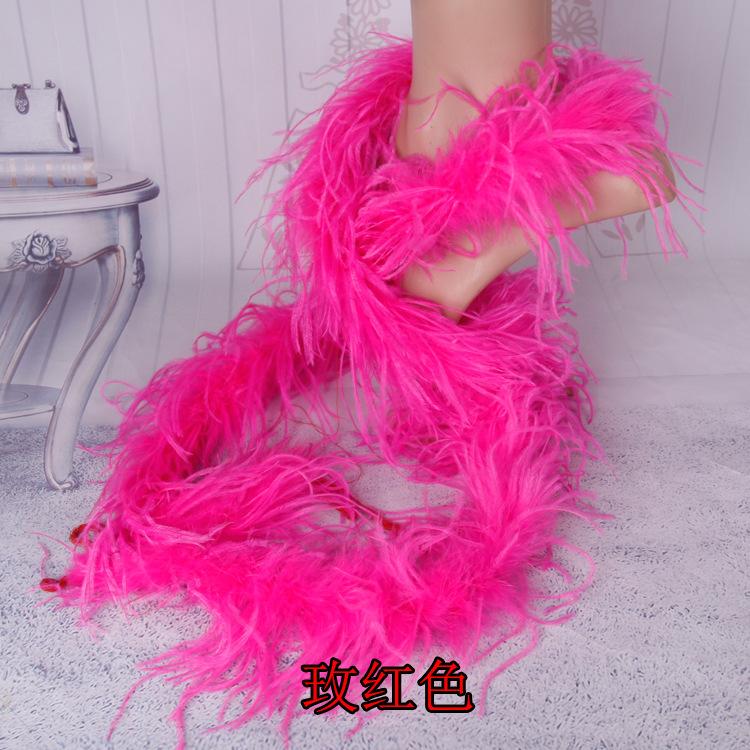 Ostrich Top Single Layer, Colorful Feather Wedding Dress Stage Decoration Diy Accessories Large Feather