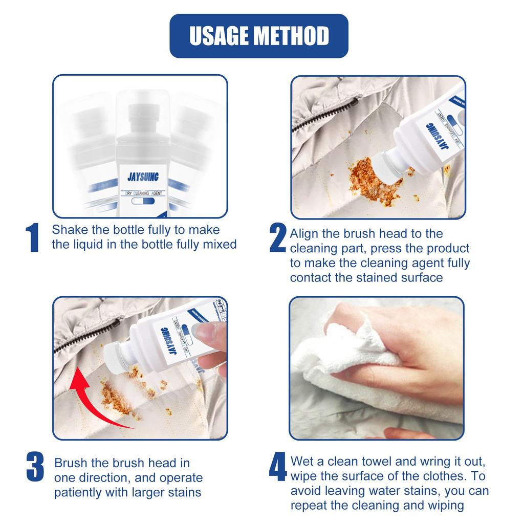 Wielofunkcyjna bezwodna pianka do czyszczenia odzieży Bez spłukiwania Płyn 100 ml