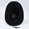 100% Leather Western Cowboy Hat Vintage Roll Brim Cowgirl Jazz Cap Gentleman Church Cap Sombrero Hombre