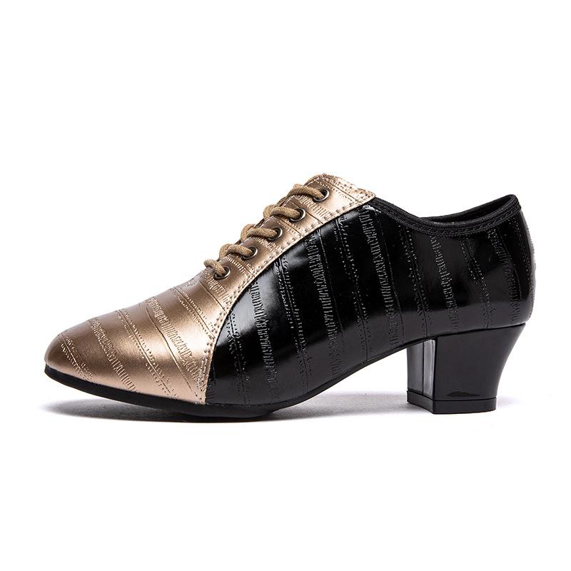 Sneakers Latin Dance Shoes For Women Embossed Two Tone Soft Sole Cha Rumba Latin dance Jazz Dance Shoes For women