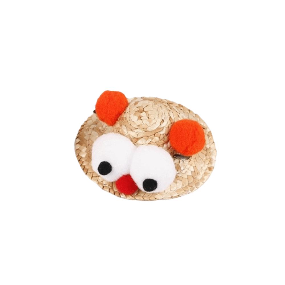 Adjustable Fisherman Hat Elastic Strap Decorative Rabbit Cap Funny Small Pets Hat  Photo Props