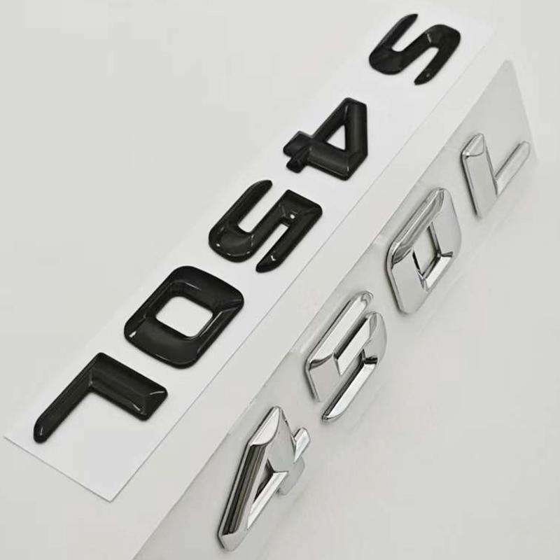 3D ABS Car Letters Logo S400L S450L Badge Sticker Rear Trunk Emblem For S Class S400L S450L V221 V222 Accessories