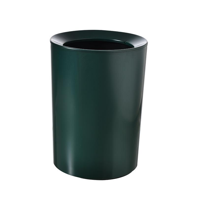 High-grade trash can no lid pressure ring storage bathroom office Japanese paper basket