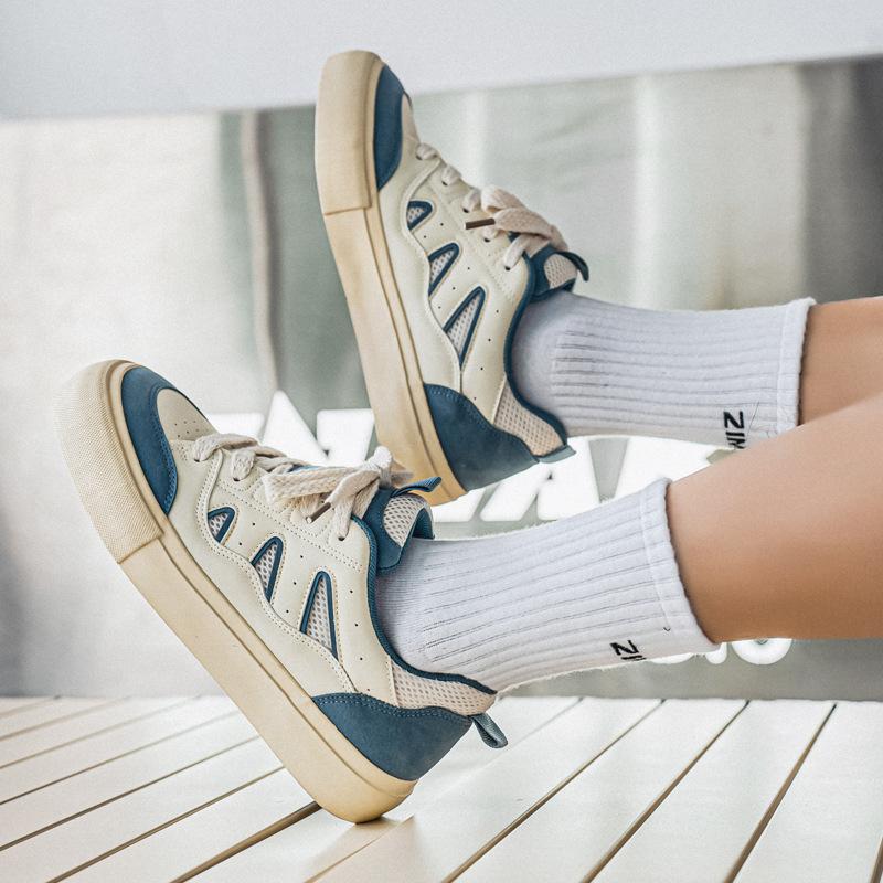 New low-top niche mesh breathable men's shoes student trend sports and leisure board shoes 8105