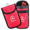 For Mercedes Benz W211 W203 W204 W210 W124 AMG W202 W212 W222 Car Key Case Signal Blocker Bag RFID Shielding Pocket Accessories NP1