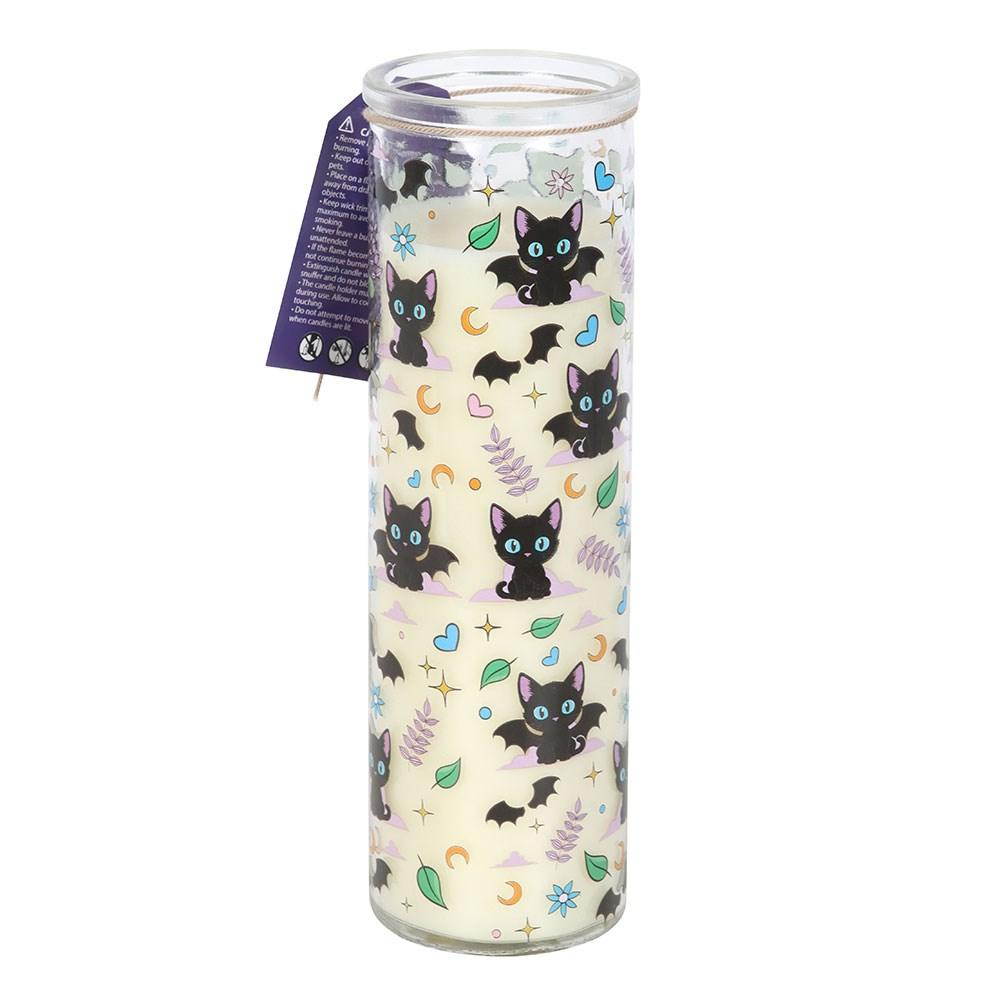Something Different Lavender Cat Print Tube Candle