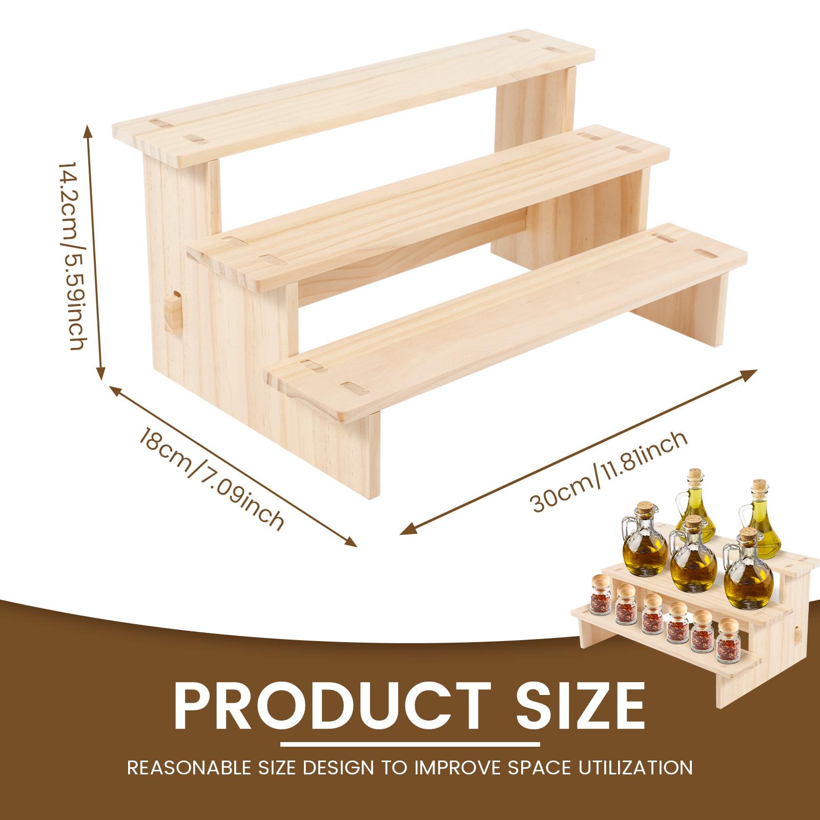 

3/4/5 Tiers Wood Storage shelves multifunction organizers Furniture Spice liquor shelf Display Stand Desktop perfume organizer