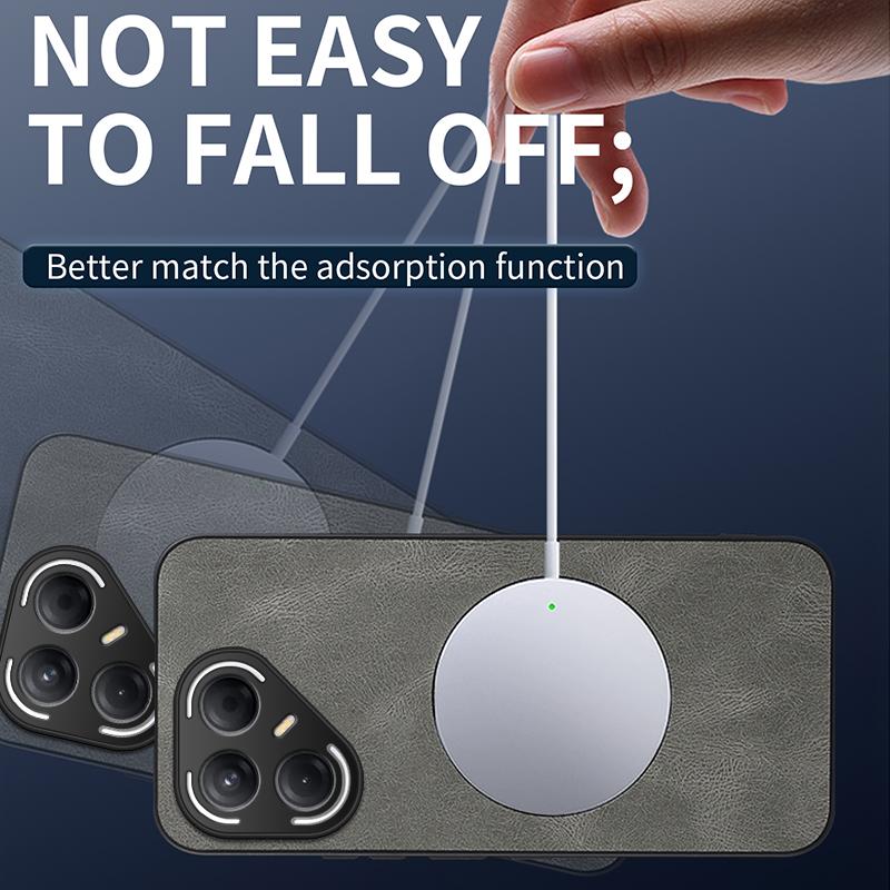 For Tecno Pova 7 Ultra/Tecno Pova 7 Pro Case Simple Stylish Magnetic Suction Luxury PU Leather Skin-friendly Anti-drop Cover