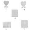 Jewelry Making Mold DIY Crafts Love Heart Multi-Specification Casting Die Decorative Silicone Mould for Anniversary Gift