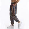 Summer Cotton Linen Men's Casual Drawstring Graphic Print Boho Tribal Vintage Pants Outdoor Activities Trousers Running Jogger