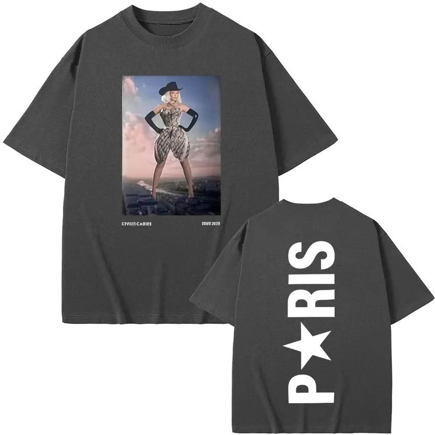 

2026 Singer Beyonce Cowboy Carter Harajuku Graphics Tshirt Humor High Quality Unisexs Women Short Sleeve Hip Hop Casual Tees Y2K S