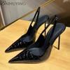 Summer High Heels Sandals Pointed Toe Shoes Women Sexy Slippers 2025 Trend Dress Stilettos Pumps Brand Elegant Zapatos De Mujer