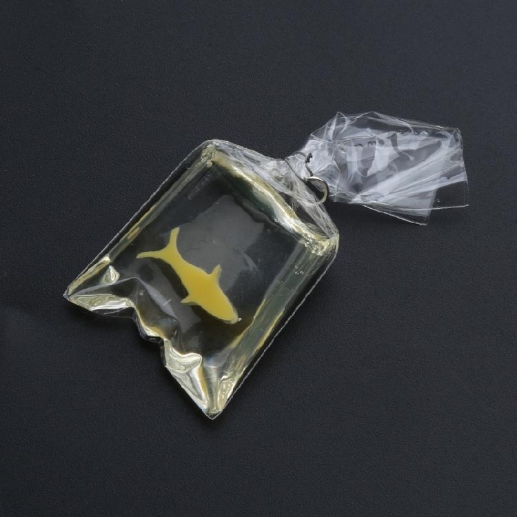 Unique Resin Goldfish Water Bag Charm for Keychain Making Decorative Pendants