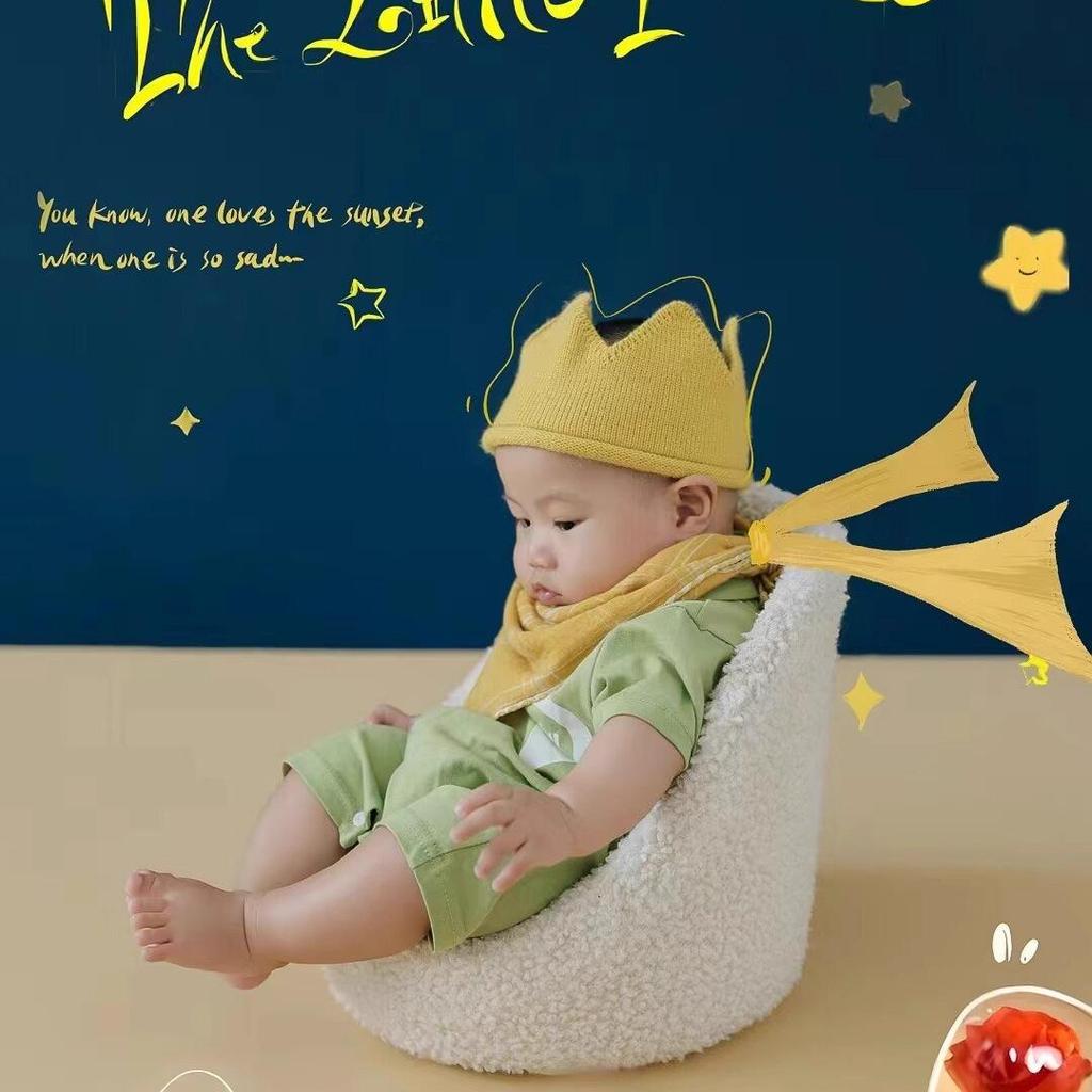 Gestrickter Geburtstagshut mit Krone für Kinder - Einfache, stilvolle Foto-Requisite & Geschenk für den Kindergarten