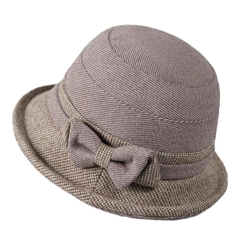 Hat Female God Mother Bucket Hat Padded Cotton Warm Cotton Hat Cold Old Lady Grandma Cloth Hat