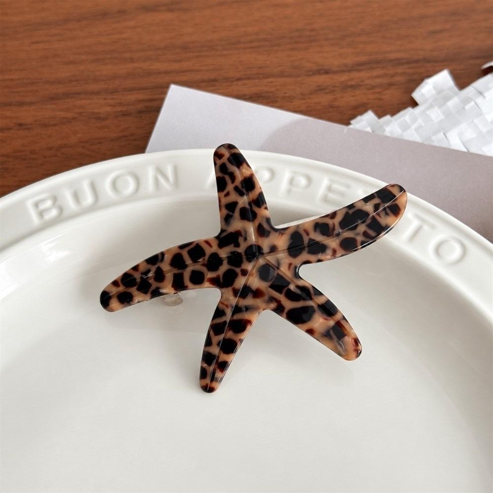 Ocean Series Starfish Hair Clip 7.5cm Spring Hair Clip Sweet Hair Barrettes for Women