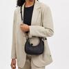 Coach Carmen 20 Letter Logo Zip Closure Leather Hobo Bag Women Bags Black CT774-SVBK