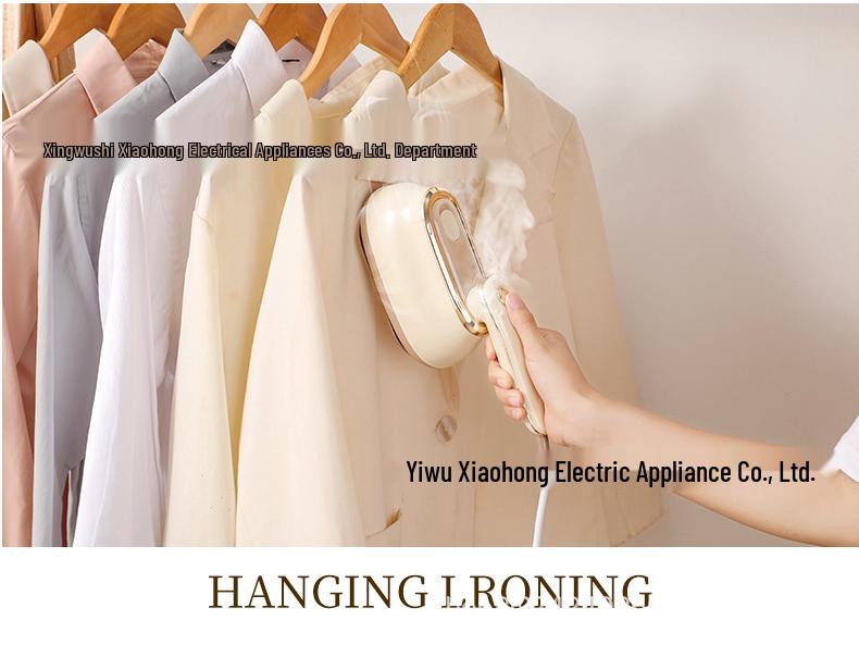 Compact Dual-Use Garment Steamer & Iron: Portable Foldable Handheld for Home & Dorm Use