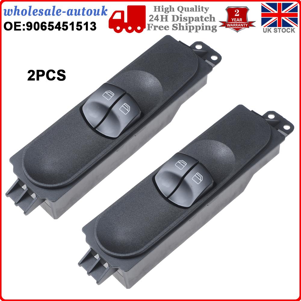 2X Electric Window Switch Console For Mercedes Benz Sprinter W906 VW Crafter 06