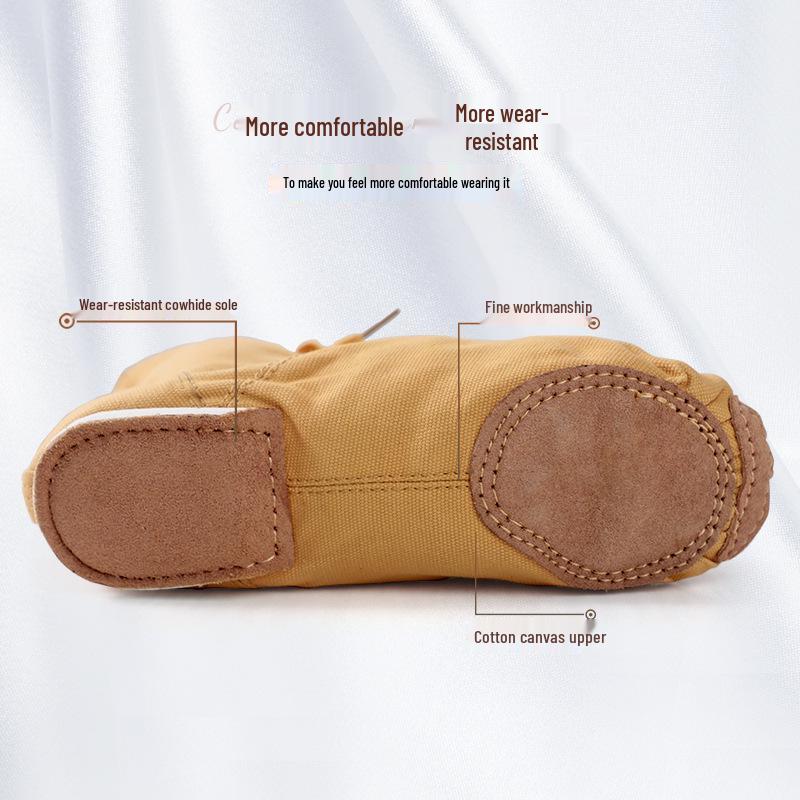 Canvas Jazz & Ballet Dance Shoes - Soft-Soled for Kids & Adults