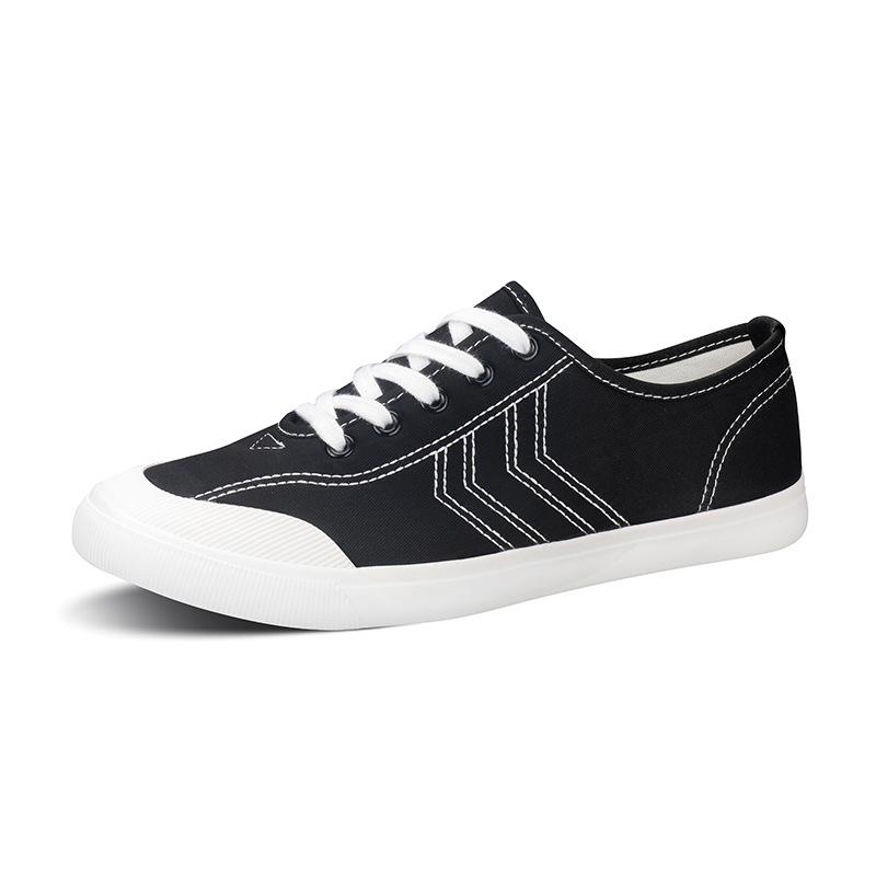 New Men's Shoes Breathable Canvas Shoes Flat Lace Up Shoes Casual Shoes White Shoes Men's Soft Sole Cloth Shoes Men