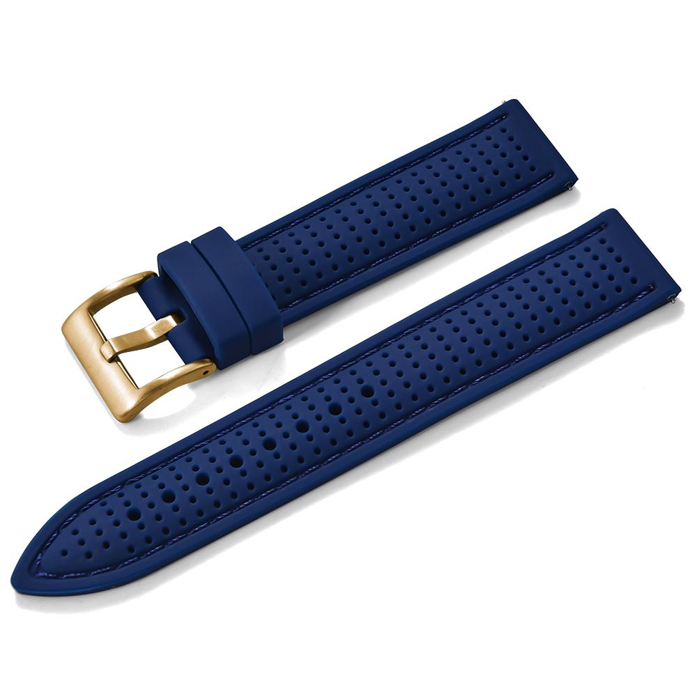 Quick Release Sport Silicone Watch Band - Breathable Waterproof Soft Rubber Strap Universal Fit 18mm 20mm 22mm For Men Women