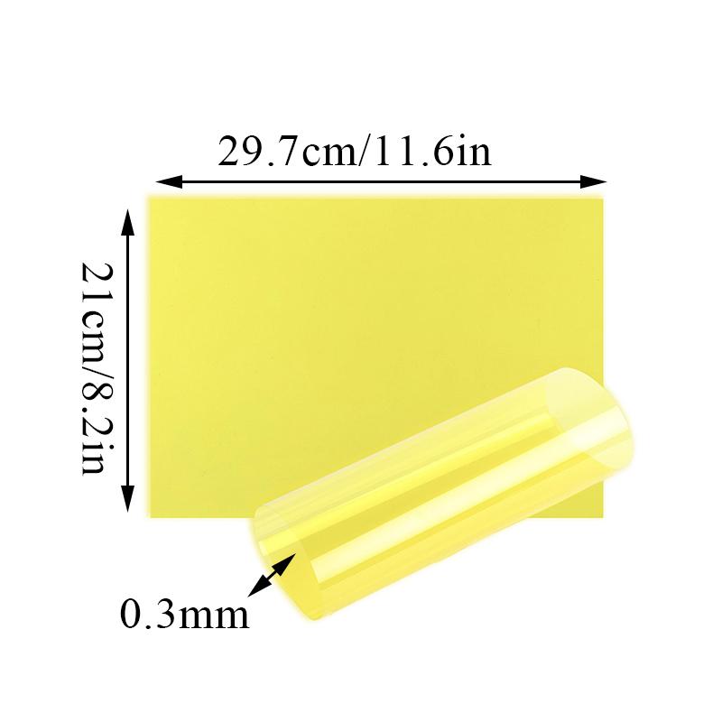 Folie PVC Transparentă DIY A4 Film Transparent Plastic Filtru Lumină Gel Celofan Colorat Hârtie Plastic Film Transparent Decorativ