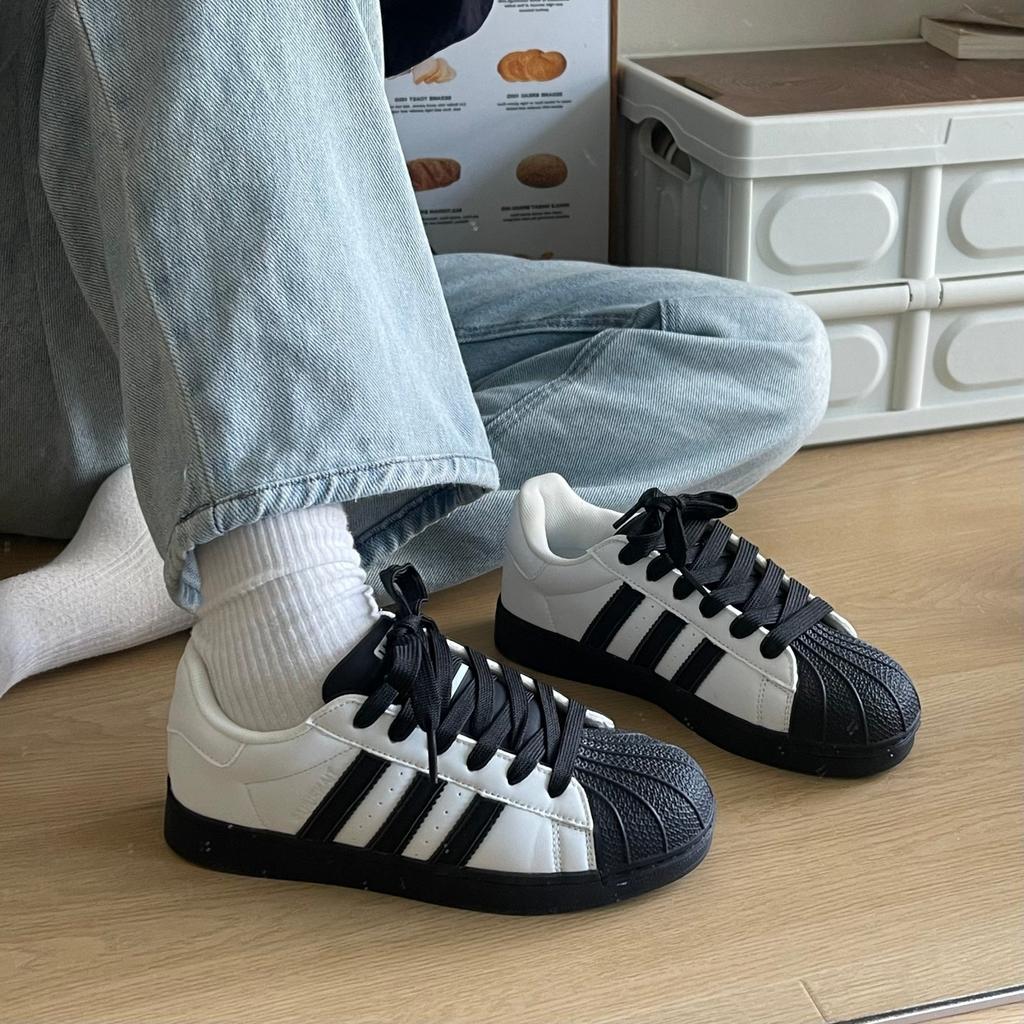 Ins yeni retro kabuk kafa tabanlı ayakkabı öğrenci spor