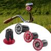 1 Pair Flame Pattern Handlebar End Caps Aluminum Zinc Zinc Alloy Handlebar Grip End Plugs  Road Bicycle