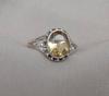 Citrine 925 Sterling Silver Ring: Handmade Faceted Gemstone, Positive Energy