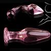 Pink Glass Anal Plug for Women Butt Plugs Penis Nightlife Anus Dildo Adult Masturbation Adult Gay Sex Toys Lover Gifts